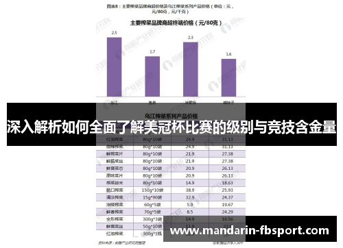 深入解析如何全面了解美冠杯比赛的级别与竞技含金量 深入解析如何全面了解美冠杯比赛的级别与竞技含金量
