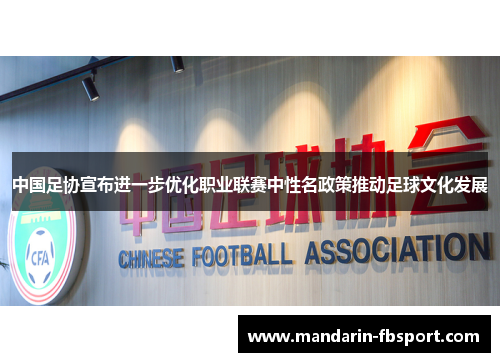 中国足协宣布进一步优化职业联赛中性名政策推动足球文化发展